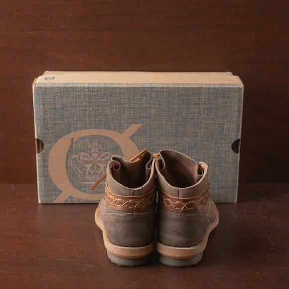 Born Cele Suede Braided Strap Cork Sole Booties Women's US size 6.5M Brown - Picture 3 of 11